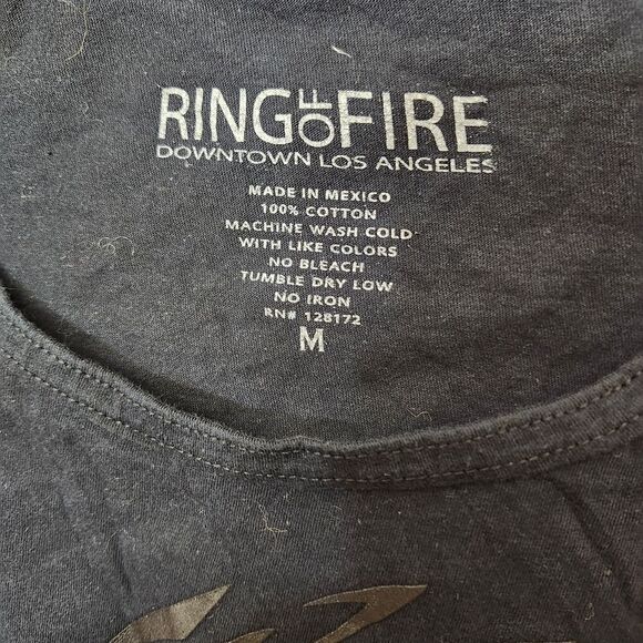 Rings of Fire mens graphic tee sleeveless crew neck Sz Medium‎ - Picture 6 of 6